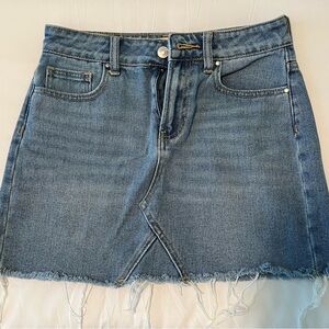 PacSun Light Blue Denim Mini Skirt